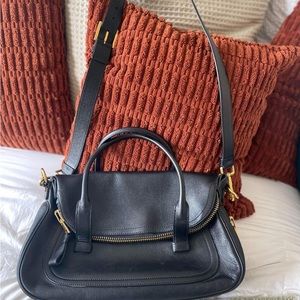 Tom Ford Black Italian Leather Shoulder Bag amazing condition!Needs a new home!